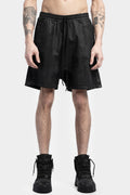 11 By BBS | SS23 - P27 - Cotton sweat shorts, coated black