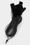 Puro | Front zip high top leather sneakers