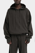 Andrea Ya'aqov | AW25 - Oversized hood sweater, Smoke brown 25MFED63
