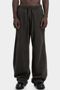 Andrea Yaaqov | AW25 - Wide sweatpants, Smoke brown 25MFED64