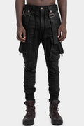 D.Hygen | AW25 - Coated suspender cargo pants, ST107-0725A