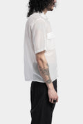 NostraSantissima | SS24 - Silk blend short sleeve shirt, White