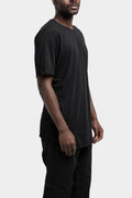 Staple spine detail t-shirt, Black