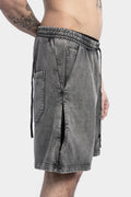 11 By BBS | P27 Cotton sweat shorts, Acid grey
