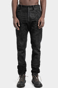 Regular cut jeans, Dirty leather