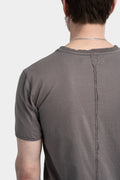 Blackmerle | SS25 - I01 Double neck tee, Gravel grey