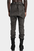 11 by BBS | P4C - Asymmetrical fly baggy jeans, Carbon coated