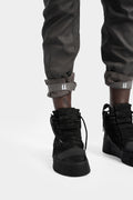 11 by BBS | P4C - Asymmetrical fly baggy jeans, Carbon coated