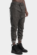 11 by BBS | P4C - Asymmetrical fly baggy jeans, Carbon coated
