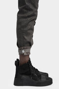 11 by BBS | P4C - Asymmetrical fly baggy jeans, Carbon coated
