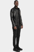 Daniele Basta | SS25 - "Sassa" Mandarin collar leather jacket
