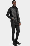 Daniele Basta | SS25 - "Sassa" Mandarin collar leather jacket