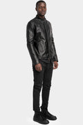 Daniele Basta | SS25 - "Sassa" Mandarin collar leather jacket