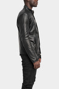 Daniele Basta | SS25 - "Sassa" Mandarin collar leather jacket