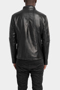 Daniele Basta | SS25 - "Sassa" Mandarin collar leather jacket