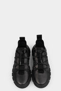 Puro | SS25 Low top laced leather sneakers - POWER HOUR
