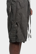 Linen blend split shorts
