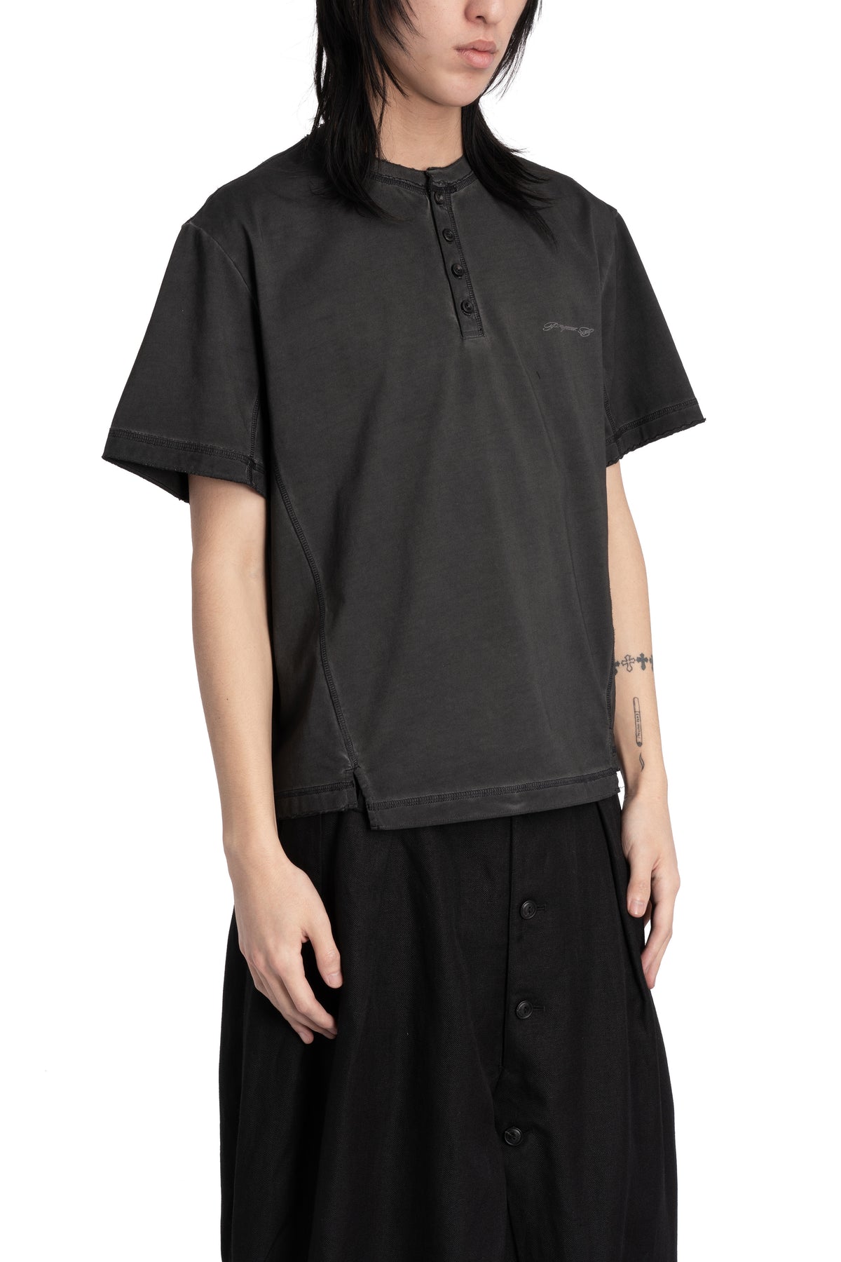 Professor.E | SS26 - Henley T-Shirt, 26SS-PE-TTS-04