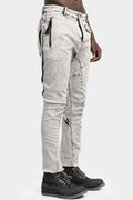 External seams jeans, Dirt white
