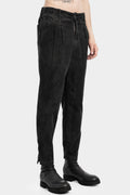 La Haine Inside Us | AW25 - Cold Dye Pleated Cotton Velvet Pants M1118