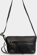 Werkschwarz | Leather shoulder bag 43P