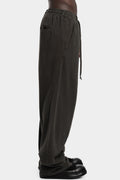 Andrea Yaaqov | AW25 - Wide sweatpants, Smoke brown 25MFED64