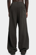 Andrea Yaaqov | AW25 - Wide sweatpants, Smoke brown 25MFED64