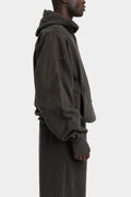 Andrea Ya'aqov | AW25 - Oversized hood sweater, Smoke brown 25MFED63