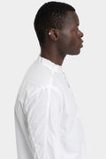 Thom Krom | AW25 - Raw cut collar cotton shirt, White MH177