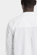 Thom Krom | AW25 - Raw cut collar cotton shirt, White MH177