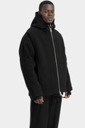 Andrea Ya'Aqov | AW25 - Oversized down lined hooded jacket, 25MTEM19