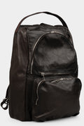 Samoke | AW25 - Buffalo leather zip backpack, Vintage Brown BPK0125