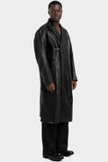 Professor.E | AW25 - Long textured leather coat, 25FW-PE-ACC-05