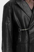 Professor.E | AW25 - Long textured leather coat, 25FW-PE-ACC-05