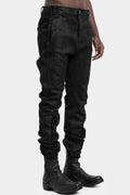 MD75 | AW25 - Stretch cotton pants, Leather effect MD12168
