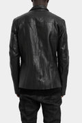 Samoke | AW25 - Wool lined buffalo leather zip jacket, ZIP-JKT-0325