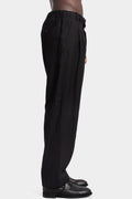 Forme D'Expression | AW25 - Structured wool tucked loose pull-on pants UP032 MTVB