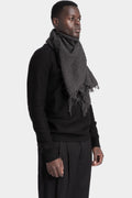 Forme D'Expression | AW25 - Argo large wool knit scarf Grey HX115 ARGB