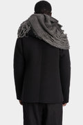 Forme D'Expression | AW25 - Loose knit fiamma scarf, Carbon HX015 FIAG