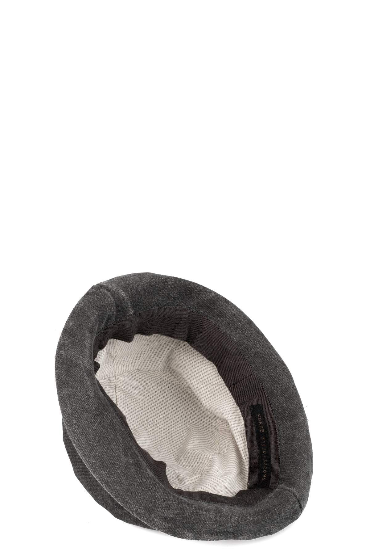 Cotton cupro derby hat, Carbon