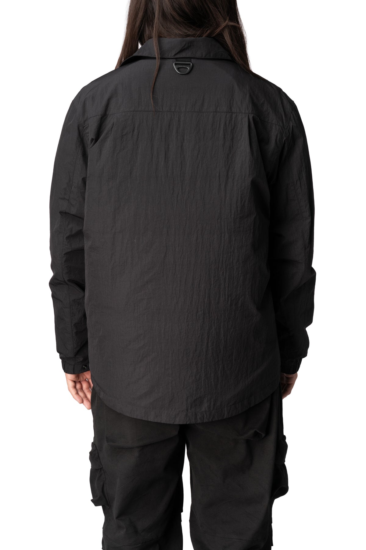 Max Cargo textured nylon overshirt