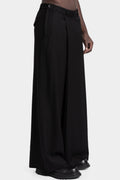 Julius_7 | AW25 - Overlap wide leg wool pants, 917PAM4