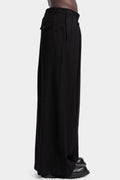 Julius_7 | AW25 - Overlap wide leg wool pants, 917PAM4