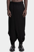 Julius_7 | AW25 - Overlap wide leg wool pants, 917PAM4