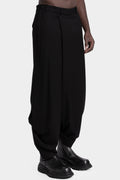 Julius_7 | AW25 - Overlap wide leg wool pants, 917PAM4