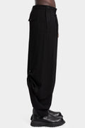 Julius_7 | AW25 - Overlap wide leg wool pants, 917PAM4