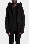 D.Hygen | AW25 - Hooded zip up cotton fleece jacket, ST101-0225A
