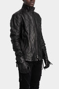 D.Hygen | AW25 - Hooded leather jacket, ST105-0225A