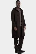 Masnada | AW25 - Modular wool flannel parka, Brown M3560