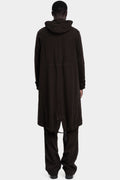 Masnada | AW25 - Modular wool flannel parka, Brown M3560